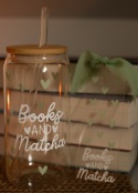 Kubek z bambusową pokrywką - Books and matcha