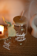 Kubek z bambusową pokrywką - Books and matcha