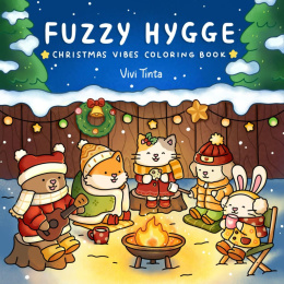 Fuzzy Hygge: Christmas Vibes - kolorowanka