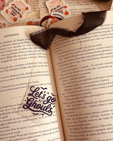 Zakładka - let's go ghouls - fiolet