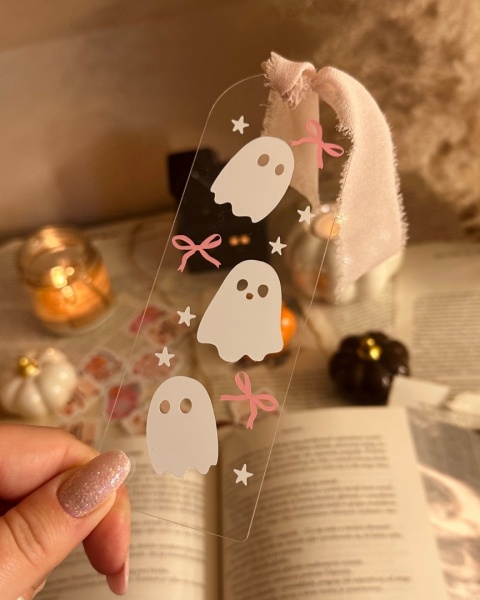 Zakładka - duszki z kokardkami