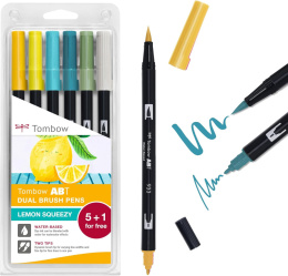 Zakreślacze Tombow, Lemon squeezy. 6 sztuk